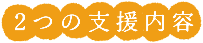 2つの支援内容